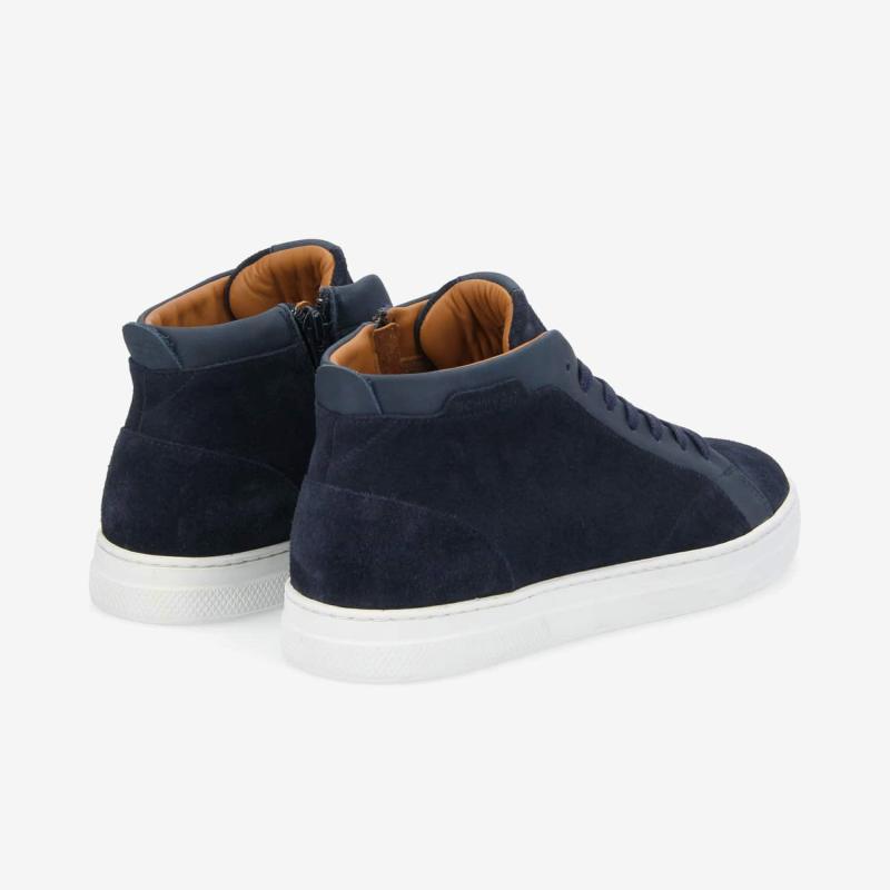 SPARK MID ZIP - SUEDE/BRONX -  BLEU